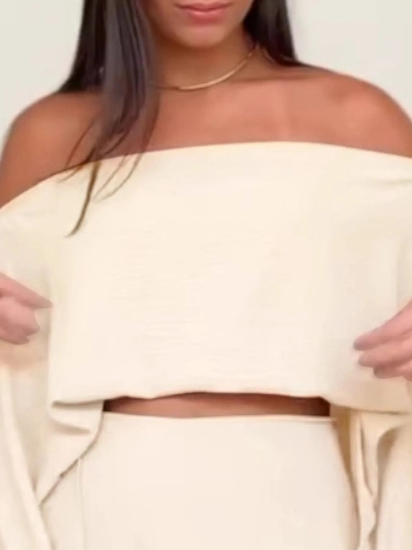 Side Slit Top and Mini Skirt Set See size chart under “more details”