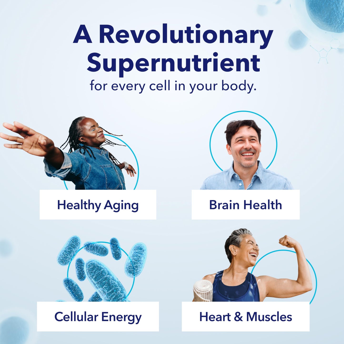 TRU NIAGEN Patented NAD Supplement for Anti Aging and Cell Regeneration, 300mg Niagen, 30 Servings