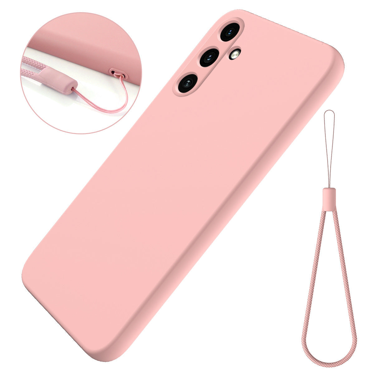 Solid-color Minimalist Soft Liquid Silicone Case