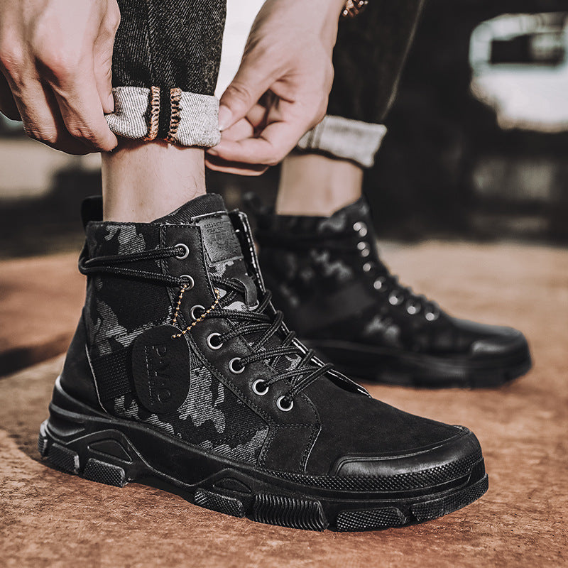 Men's Camouflage Tooling Boots