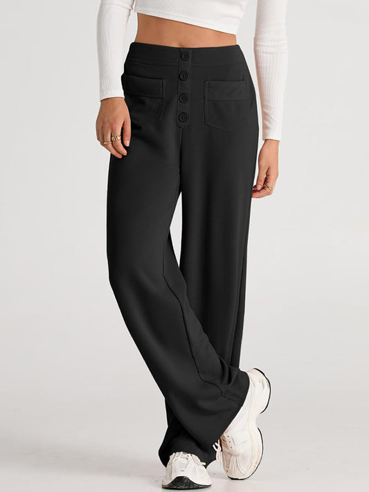 Pantalón ancho de talle alto
