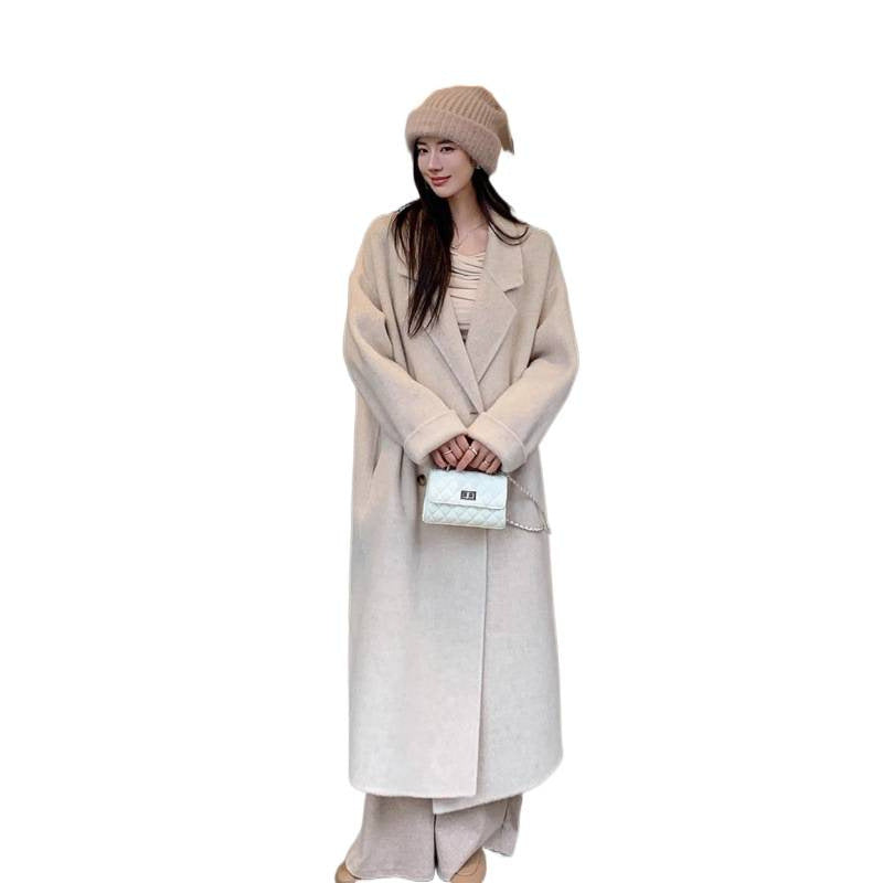 Womens Stylish Mid-length Slimming Wool Coat