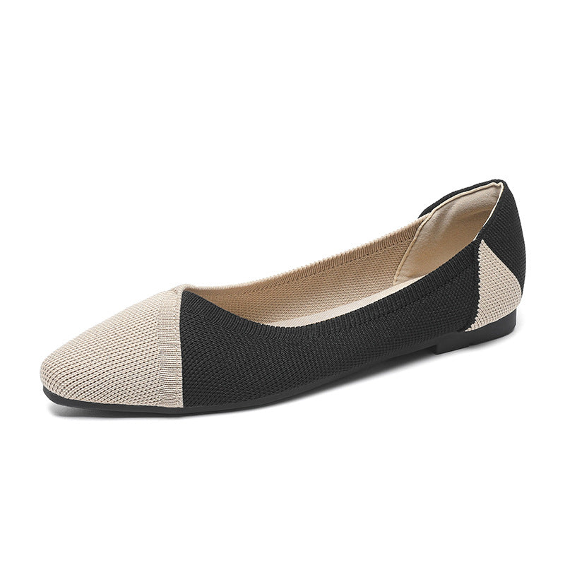 Women's Flying Woven Knitted Flats