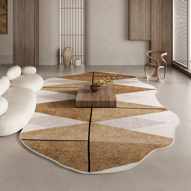 Retro Wabi-Sabi Style Soft Blanket Thickened Soundproof Carpet Easy-to-Care-For Rug