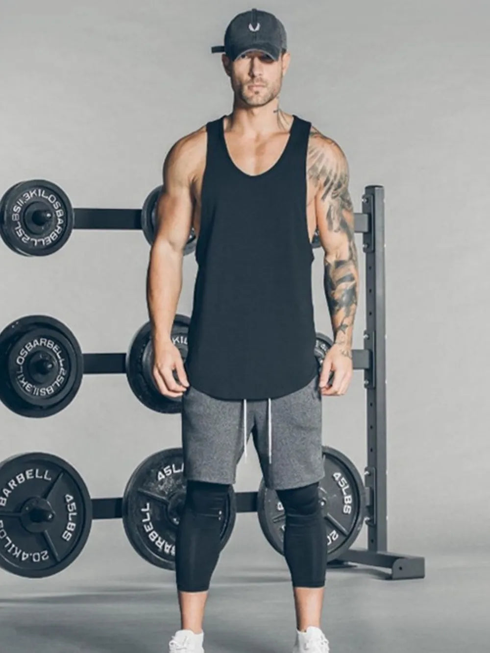 Camiseta de tirantes anchos para hombre