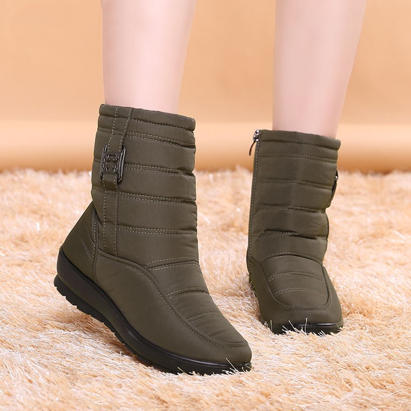 Women's Flat-Bottomed Warm Snow Boots