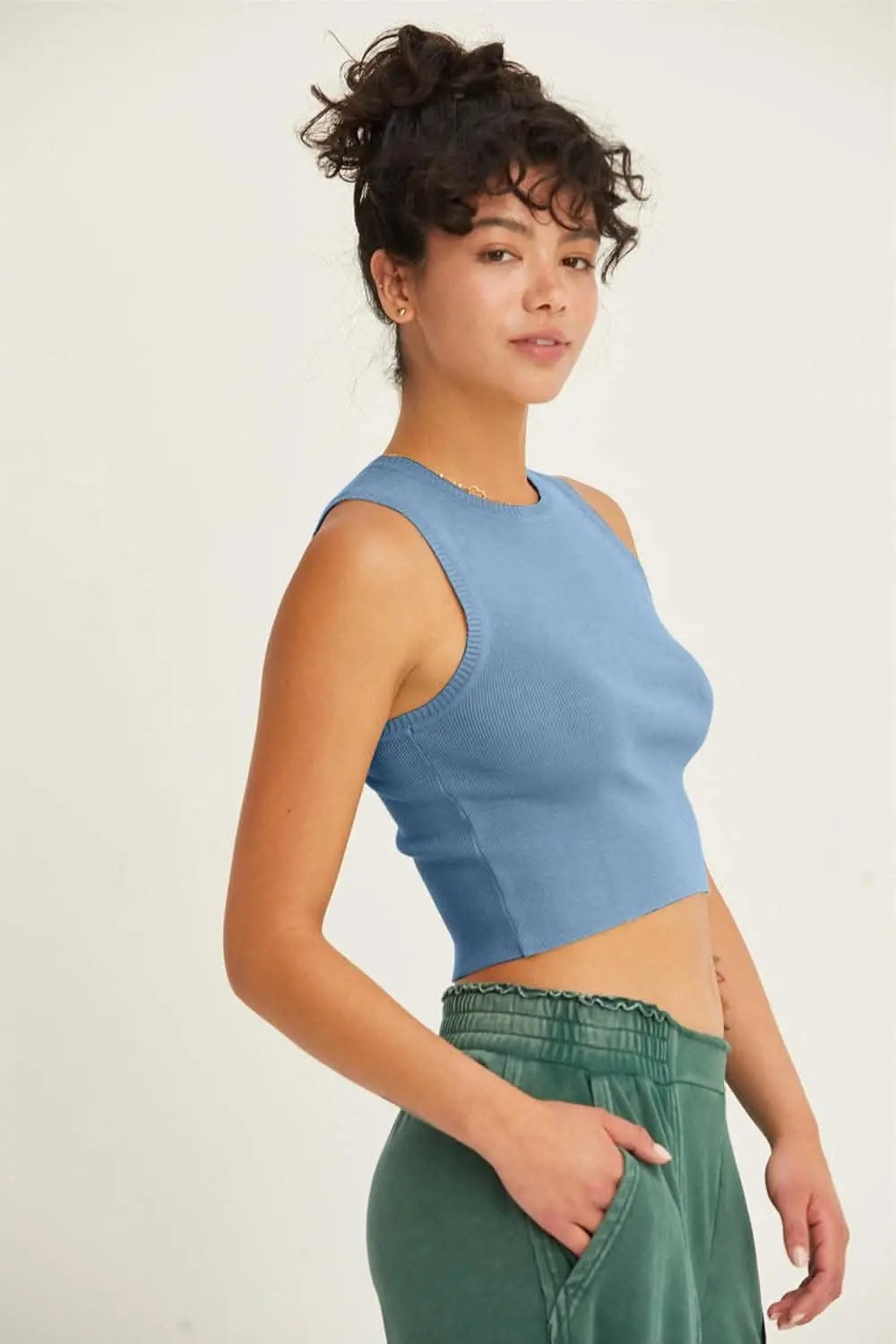Trendsi Ribbed Cropped Tank Top — Chic Summer Style