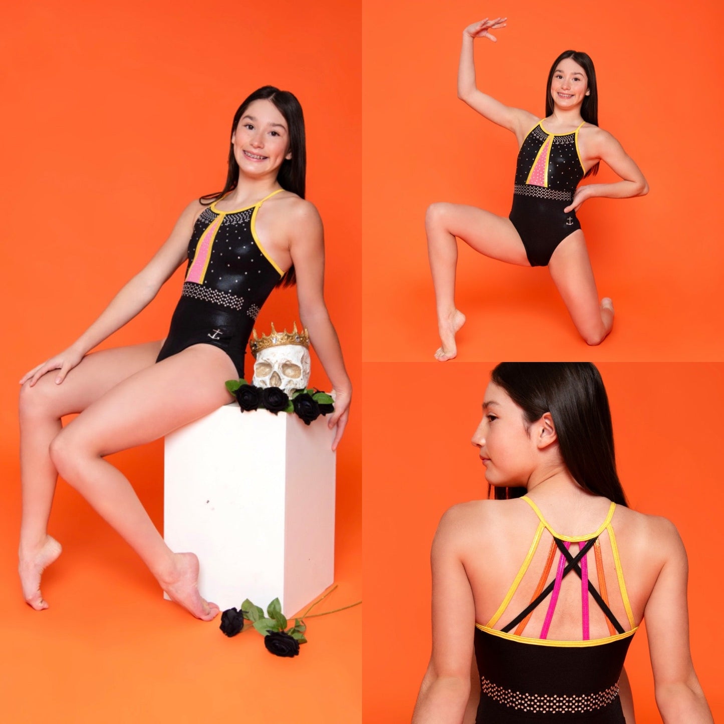 Candy Corn Queen Leotard