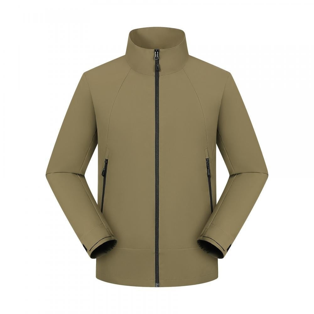 Thin Waterproof Stand Collar Jacket Men's Coat