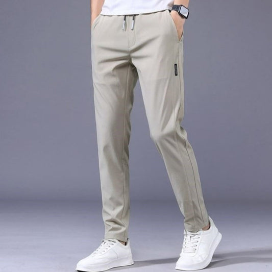 Pantalones de chándal de hombre de pernera recta – Ligeros, informales, comodidad de inspiración coreana
