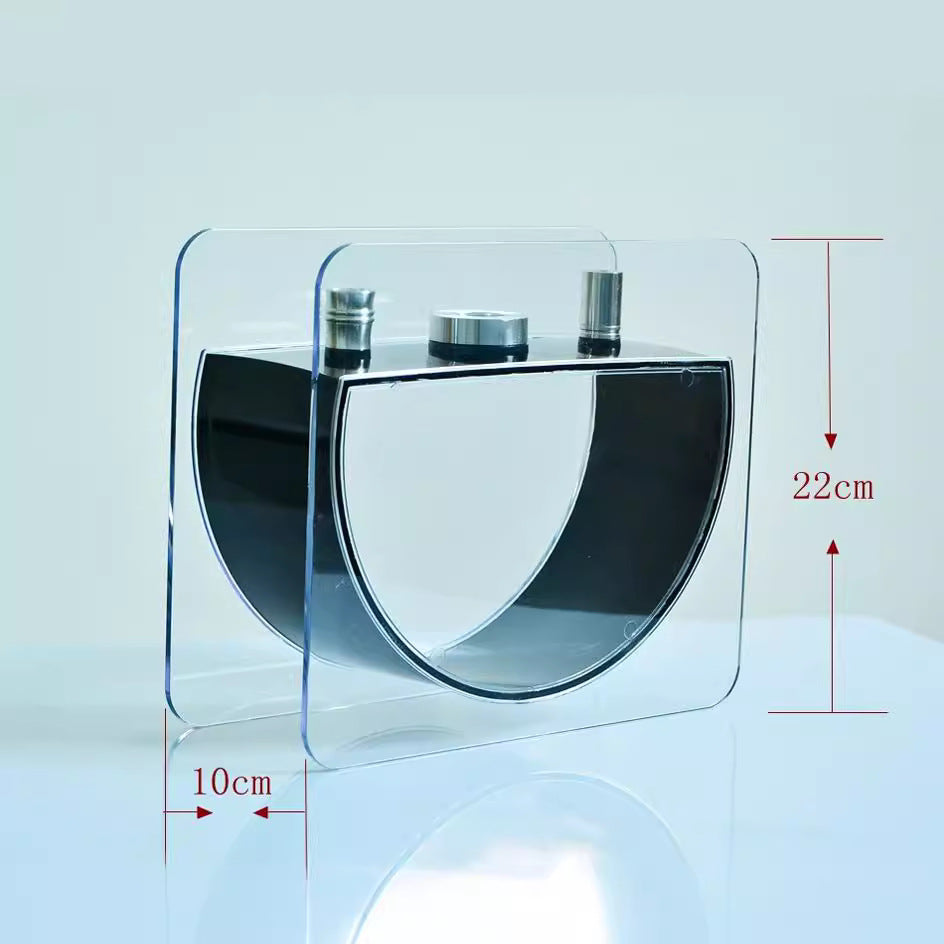 Acrylic Half Circle Water Bottle Set Plastic Bottle