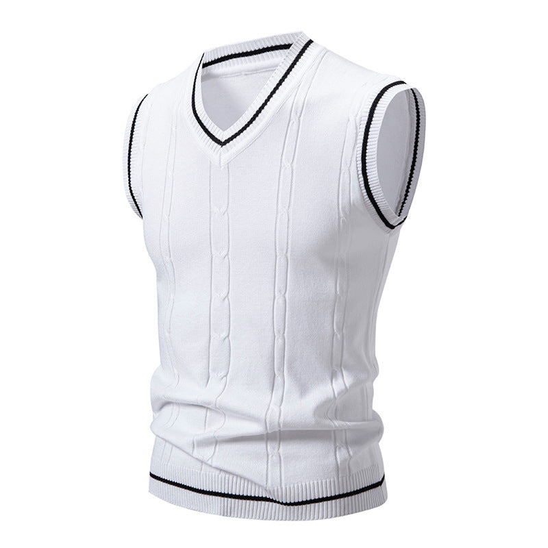 AutumnWinter New Mens Fashionable Trendy Vest Sweater Knitwear