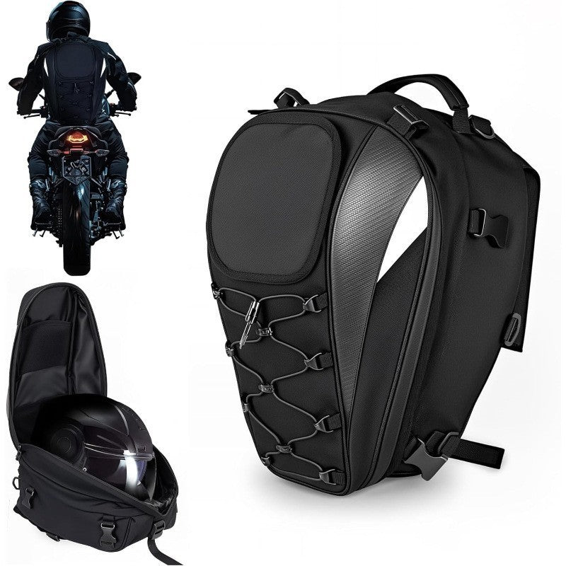 Motorcycle Rear Seat Helmet Backpack
