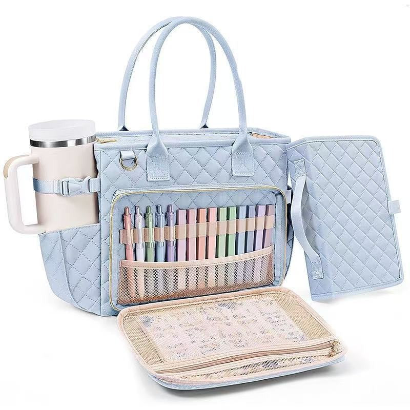 Large Capacity Book Storage Bag Portable Tote Bag For Travel