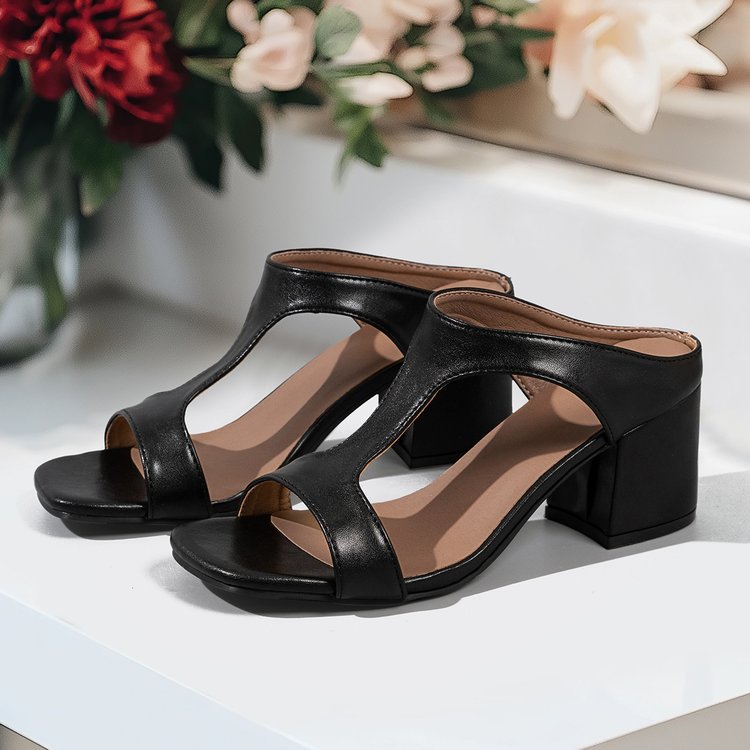 Women's Plus Size High-Heel Slippers