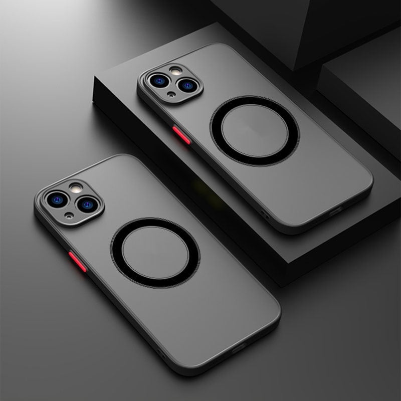 Magnetic Wireless Full-body Matte Protective Case For Phones