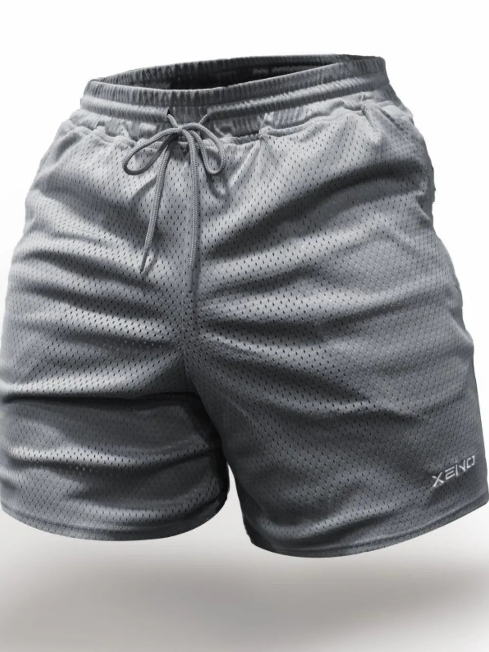 Pantalones cortos transpirables de talla grande para hombre con cordón