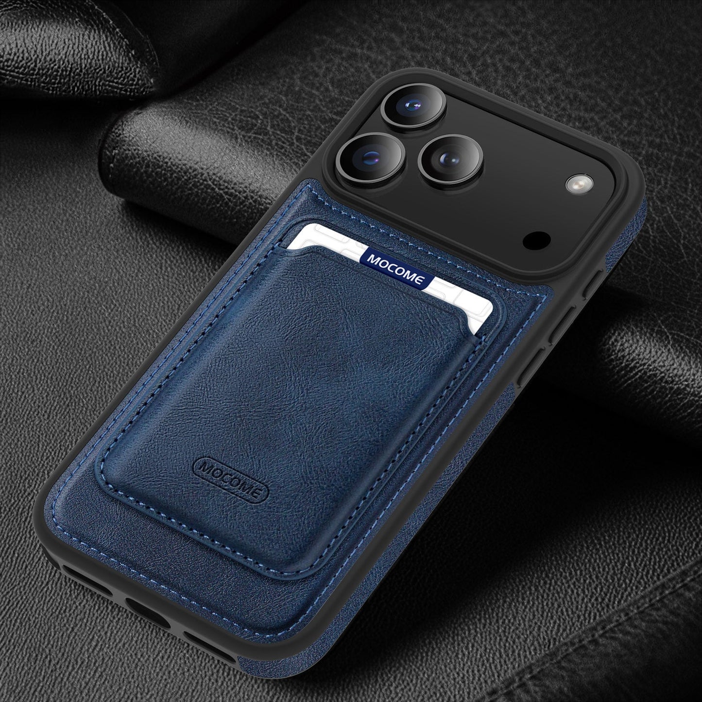 Leather Magnetic Card Holder Phone Case Compatible With The 17 Pro Max