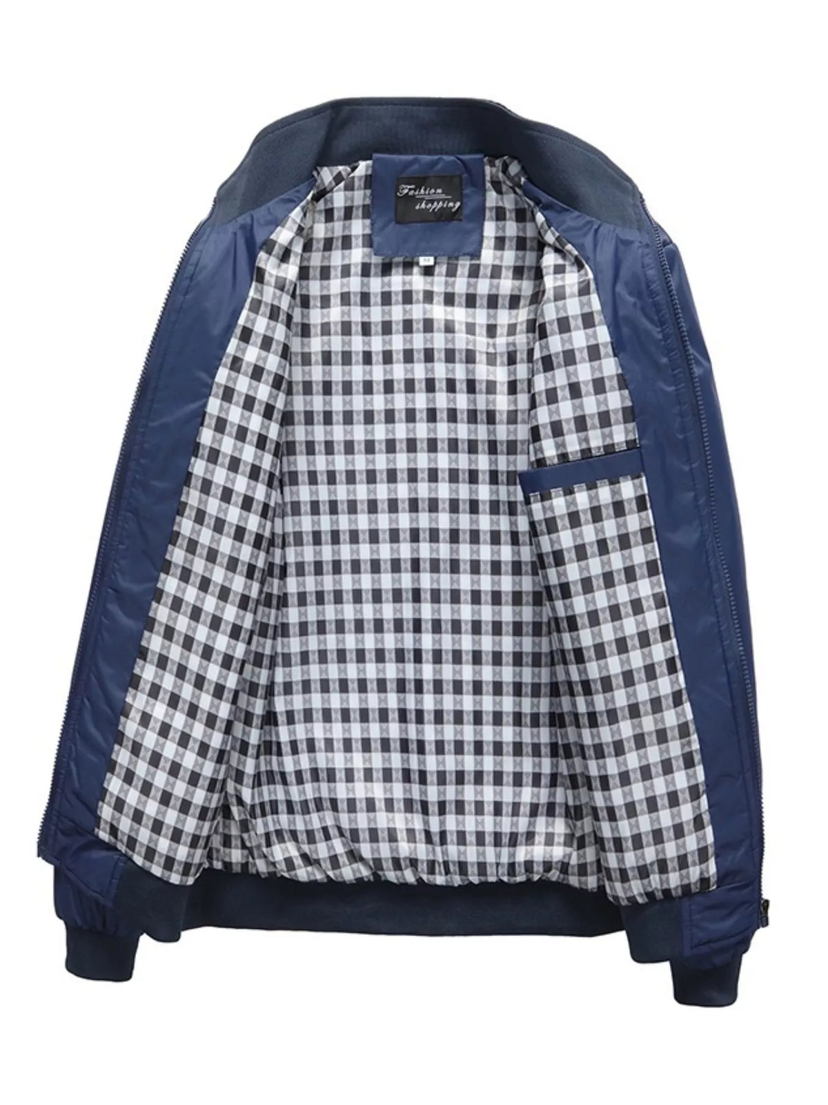 Men's Plus Size Casual Stand Collar Lightweight Jacket