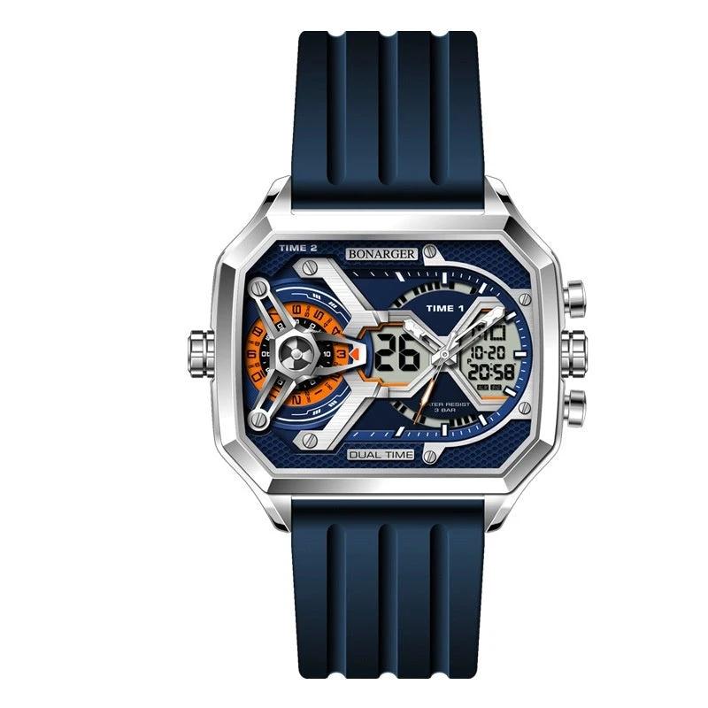 Men's Electronic Multi-functional Sports Luminous Waterproof Watch