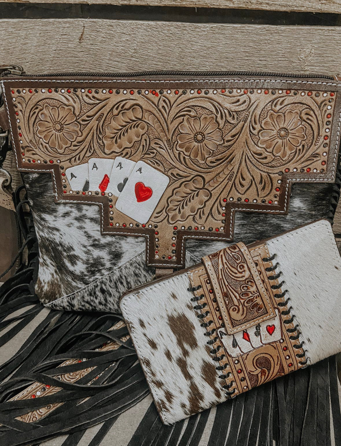 Ace Cowhide & Tooled Crossbody