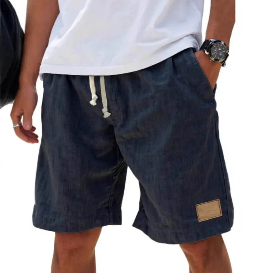 Men's Breathable Linen Holiday Shorts – Retro Loose Fit