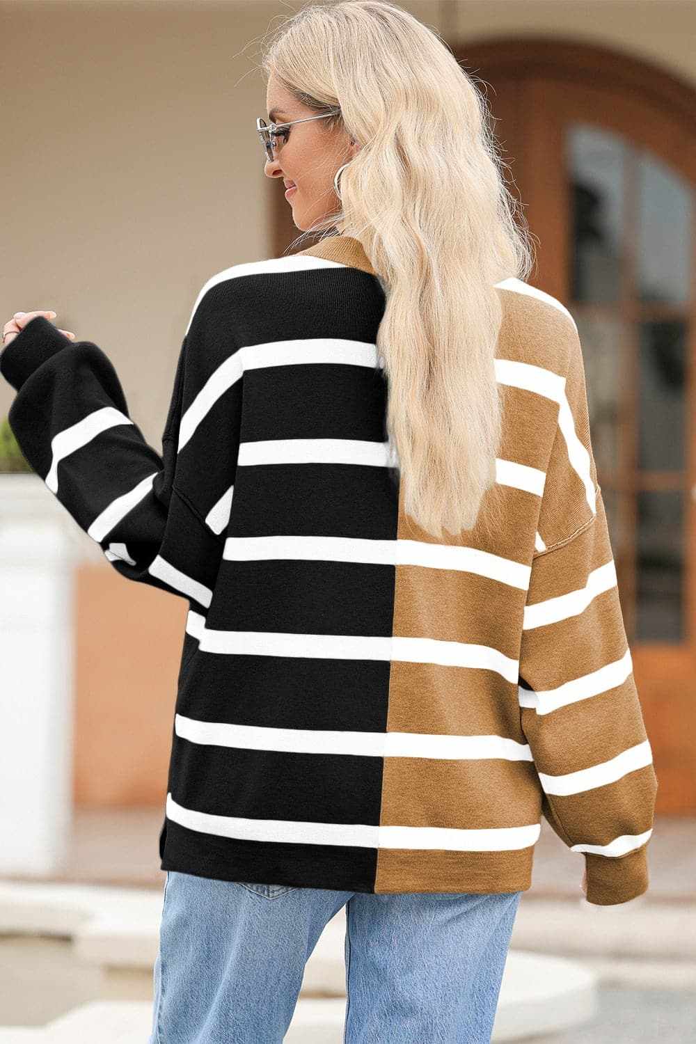 Accessories Trendsi Chic striped long sleeve top