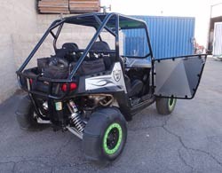 50 Cal RZR Doors Silver on Black