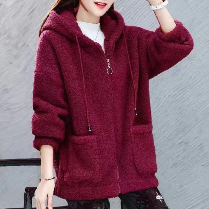 Cardigan Buttonless Printed Loose Top