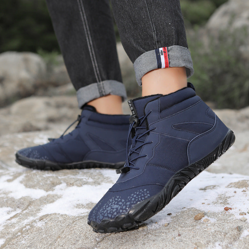 Unisex Fleece-Lined Waterproof High-Top Snow Boots