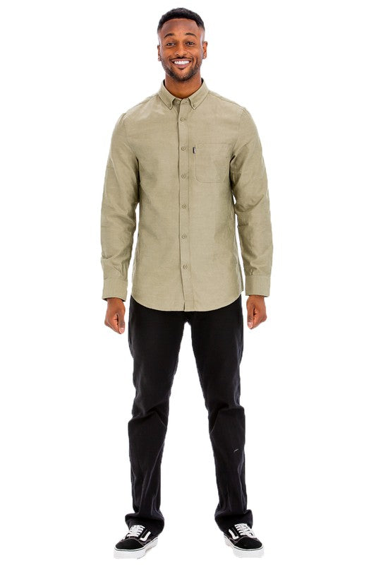 Camisas casuales de manga larga Weiv para hombre