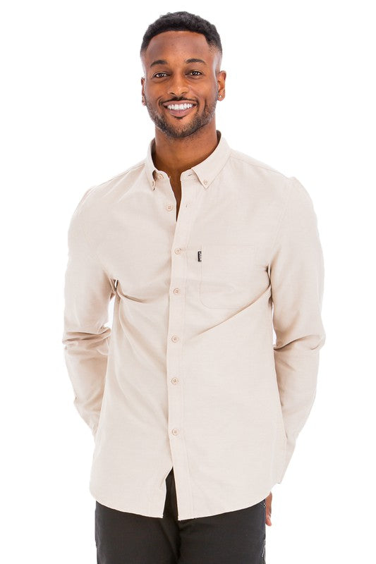 Camisas casuales de manga larga Weiv para hombre