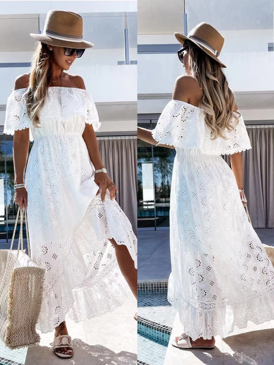 Vestido Largo de Princesa Bohemio de Encaje