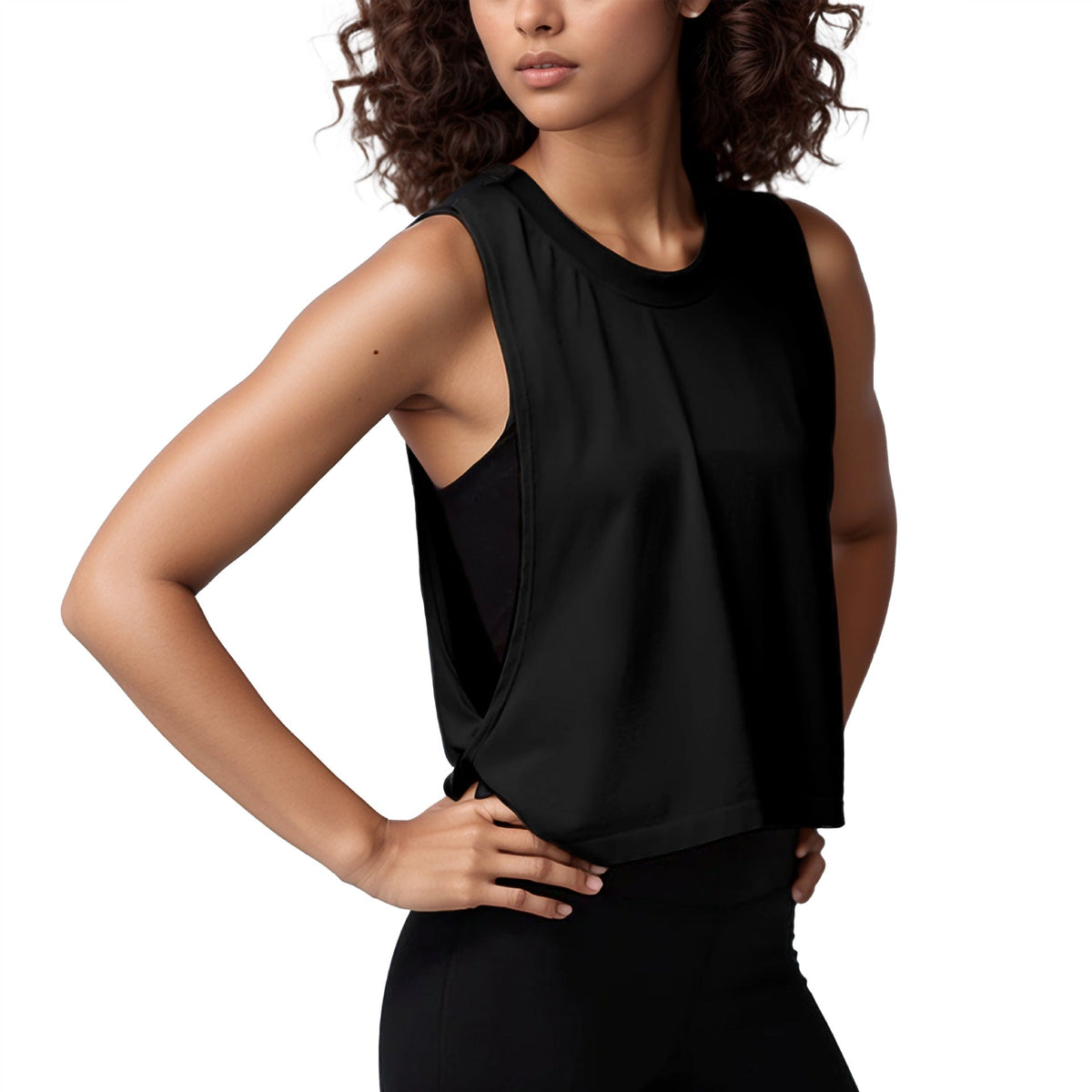 Cross-Border Loose Sleeveless Blouse Sports Vest Women's Summer Lightweight Breathable Running Yoga Clothing Top Fitness Vest