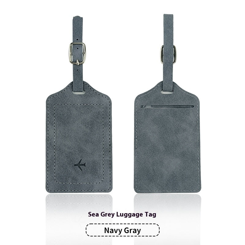 PU Leather Anti-magnetic Passport Holder Luggage Tag Suit