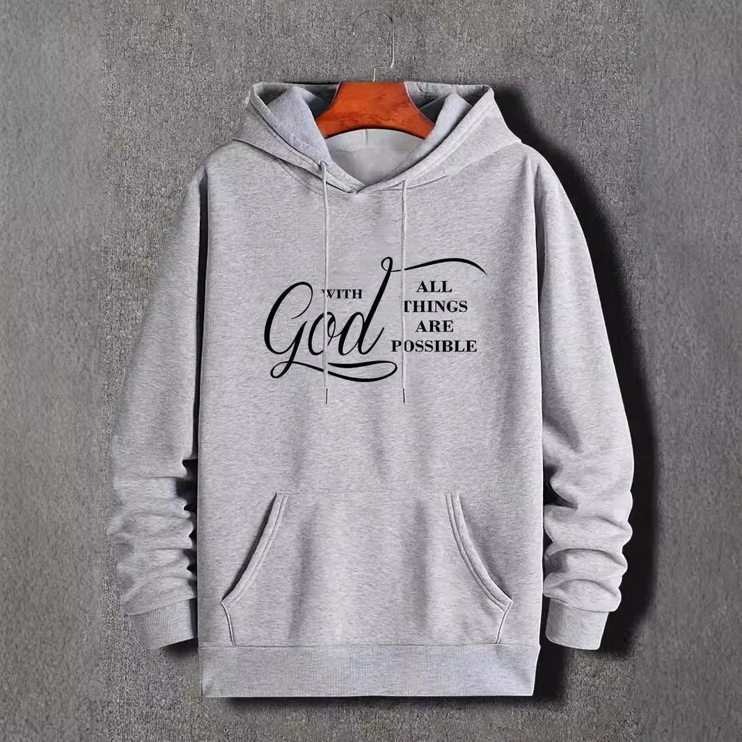 Men's "With God All Things Are Possible" Hoodies