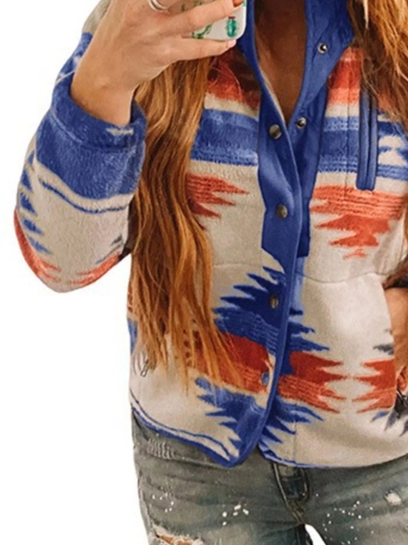 Chaqueta acolchada con diseño geométrico