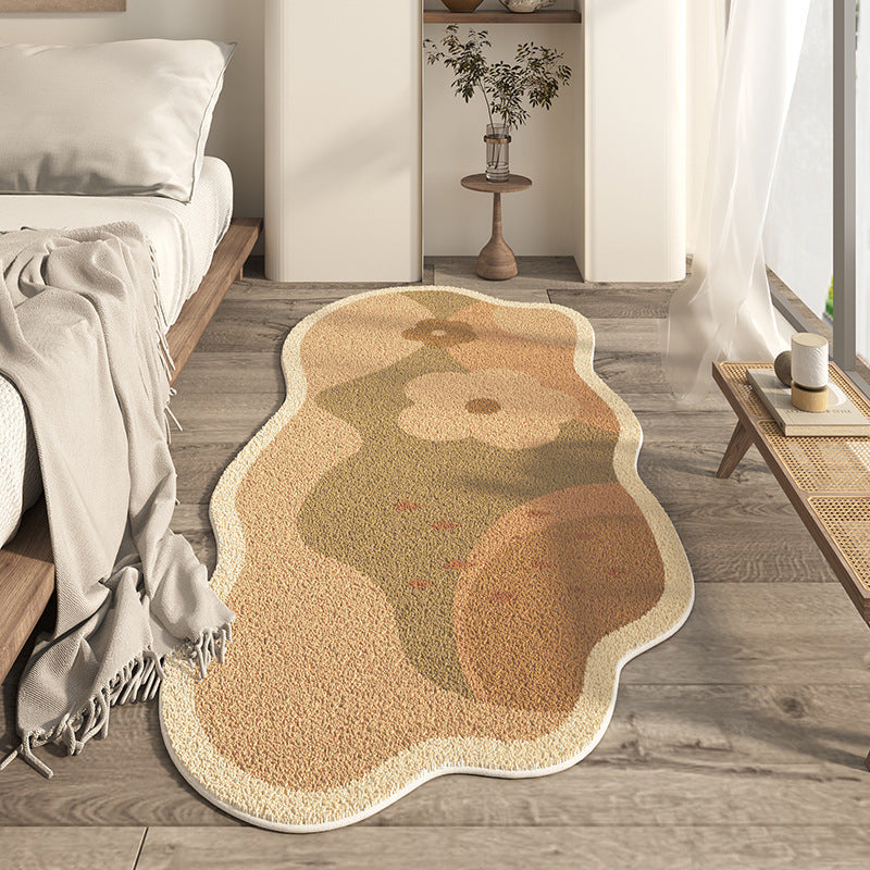 Japanese-style Household Bedroom Irregular-shaped Cashmere-look Modern Minimalist Floor Mat
