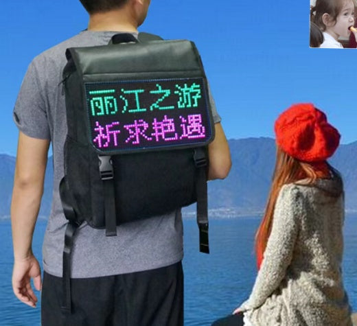 Display LED Music LCD Backpack