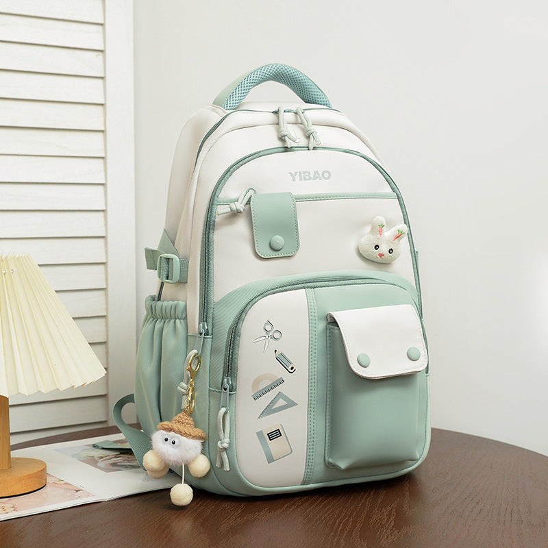 Large Capacity Color Contrast Casual Backpack