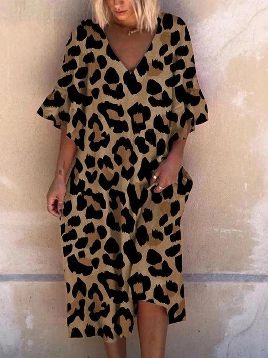 Vestido casual holgado de talla grande