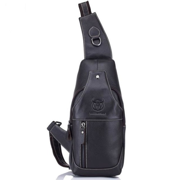 Men's Leather Crossbody Chest Bag Crossbody Bag