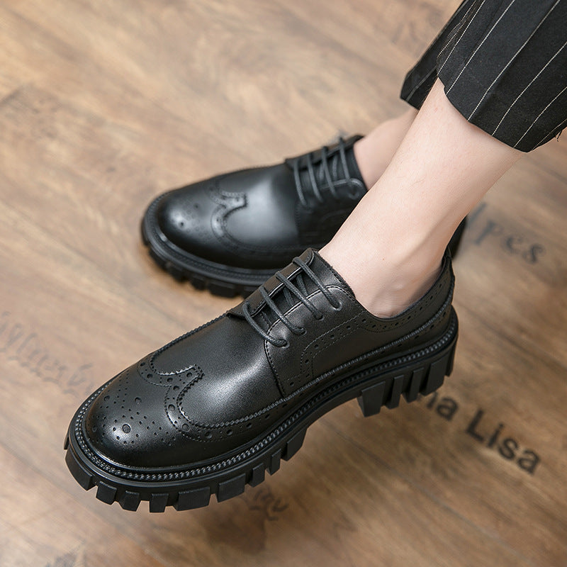 Fashion Business Brogue Leather Shoes Men