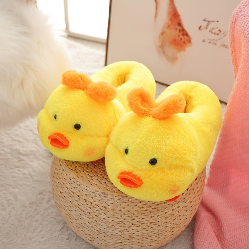 Warm Student Dormitory Plush Cotton Slippers
