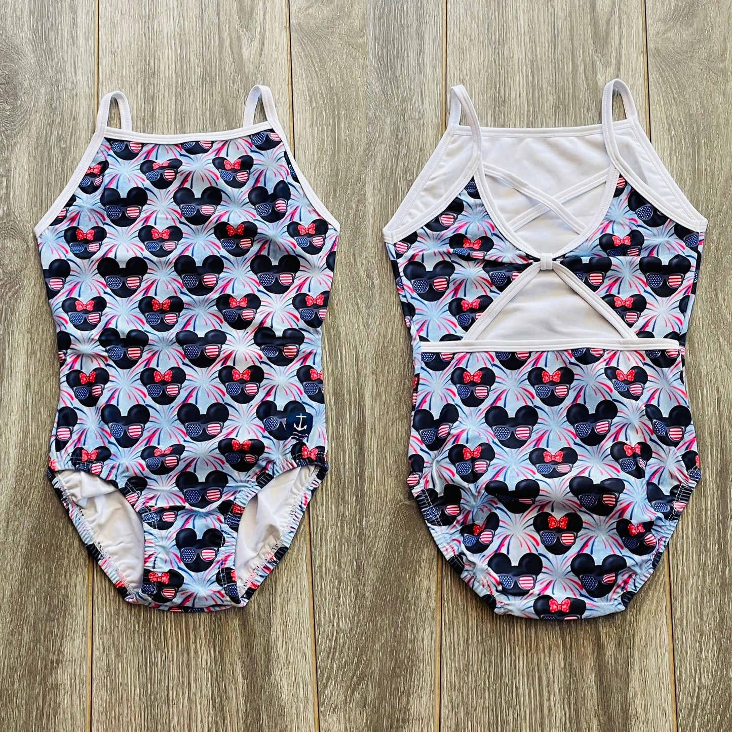 Red, White & Magical Mouse Leotard