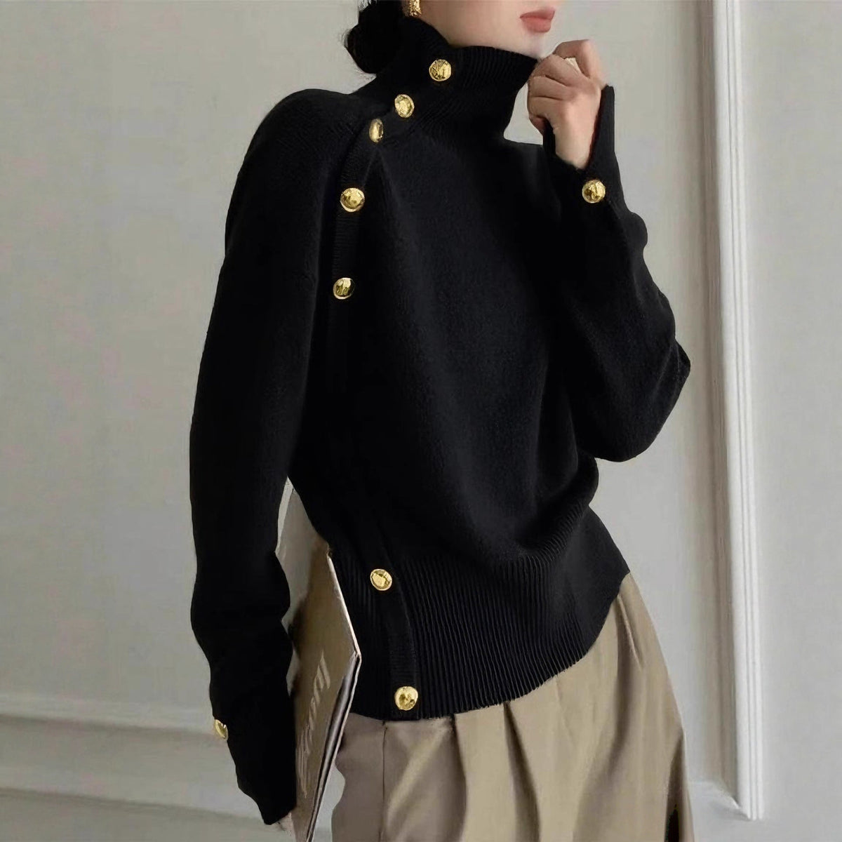 Women's Clothing Autumn And Winter Turtleneck Sweater