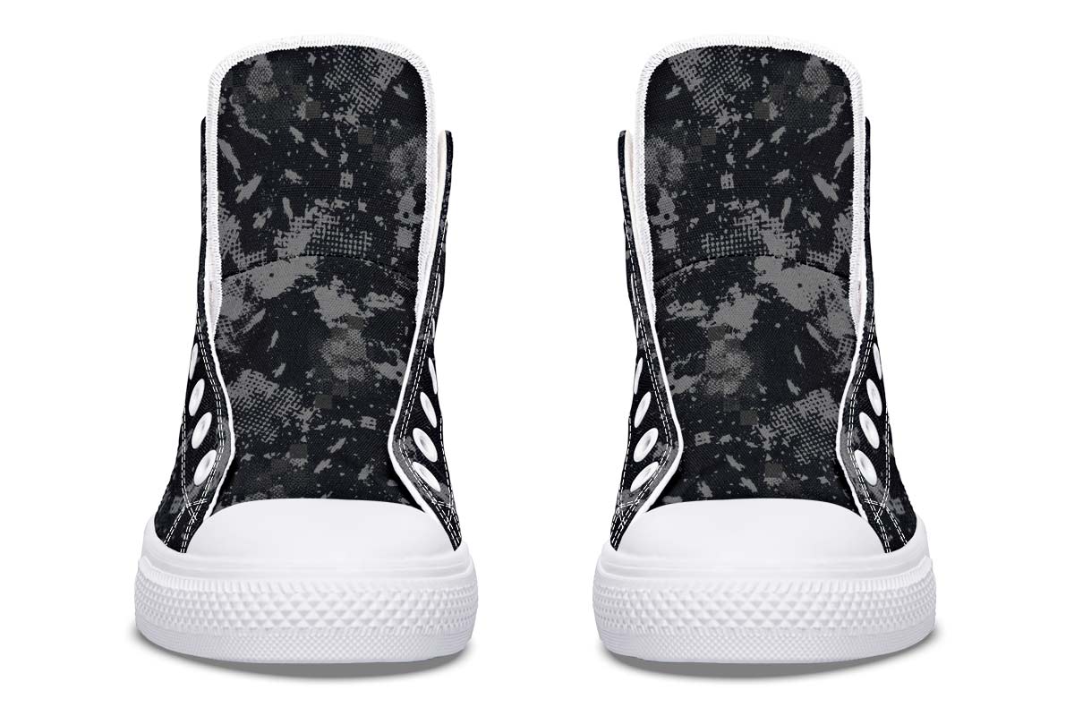 Printed Couple High-top Canvas Shoes