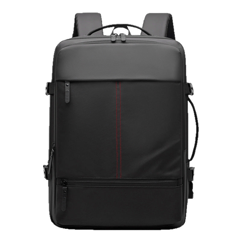 Multi-functional Boarding Solid Color Backpack Men's Waterproof Large Capacity Travel Backpack