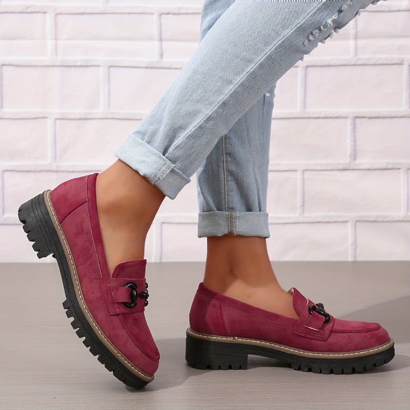 Mocasines Horsebit para mujer – Mocasines planos elegantes para el trabajo y uso casual