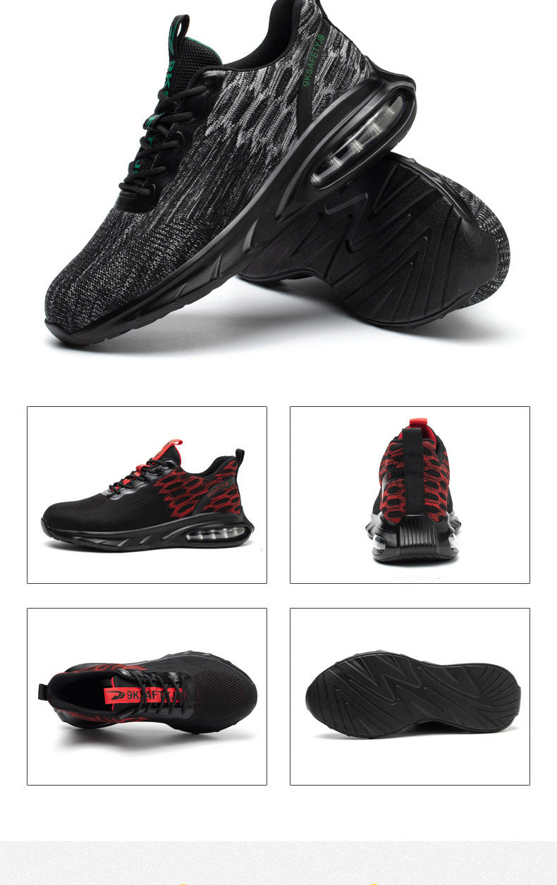 Flying Woven Mesh Lace-Up Shoes